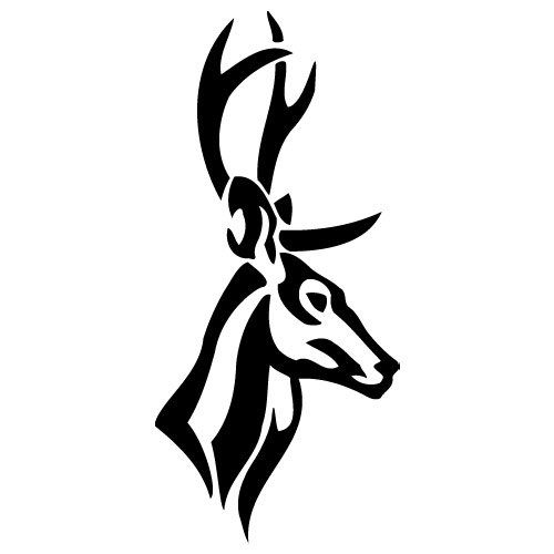 Clip Arts Related To : tribal elk tattoo. 