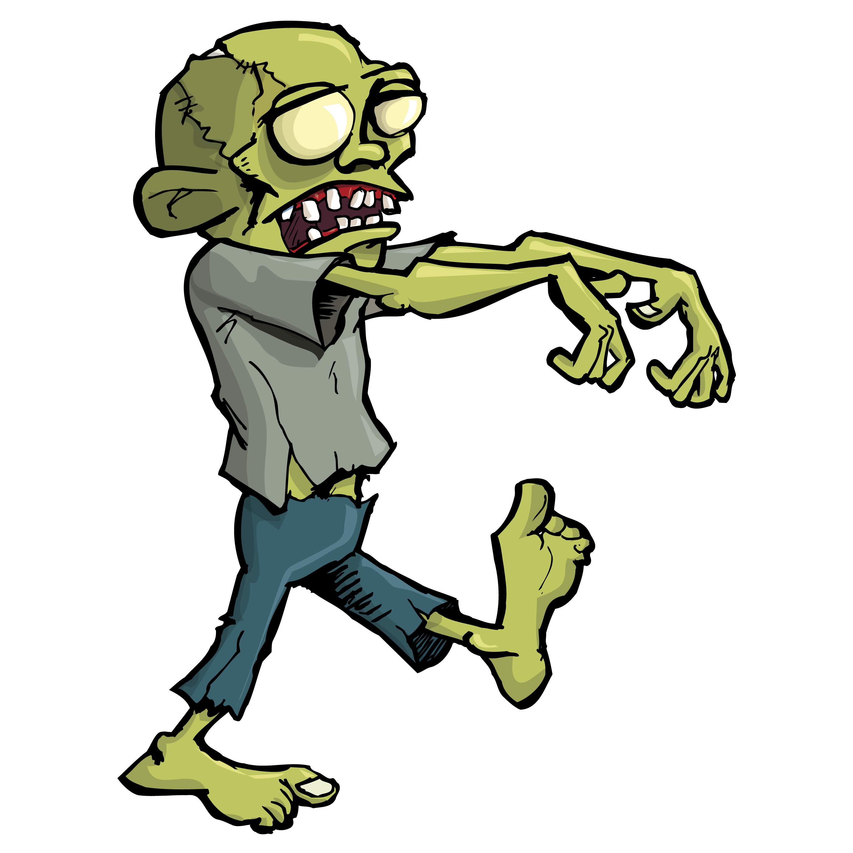 Zombie clipart for kids