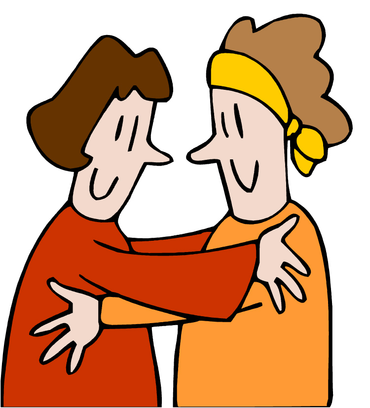Group Of Friends Hugging Clipart