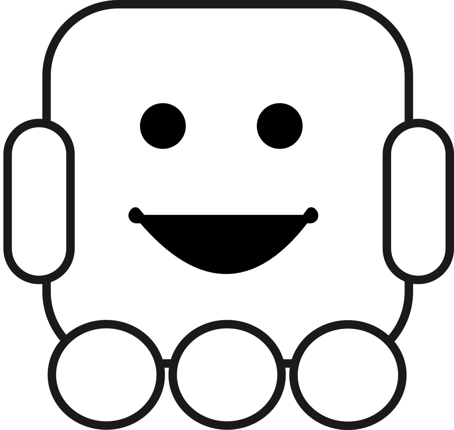 Robot Clipart Black And White
