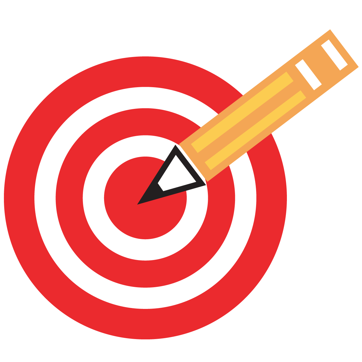 Math Learning Target Clipart.