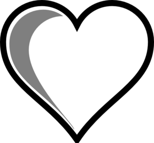 White Heart Clip Art at Clker
