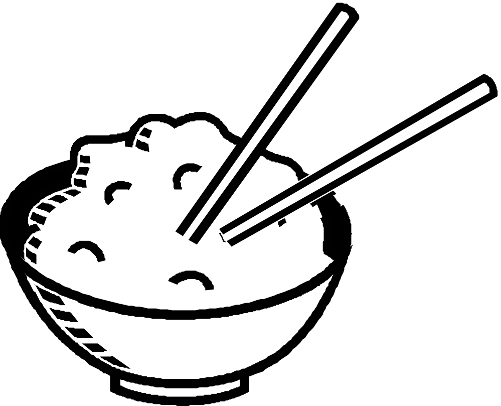 Rice bowl clipart