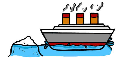 Ship Headed for an Iceberg