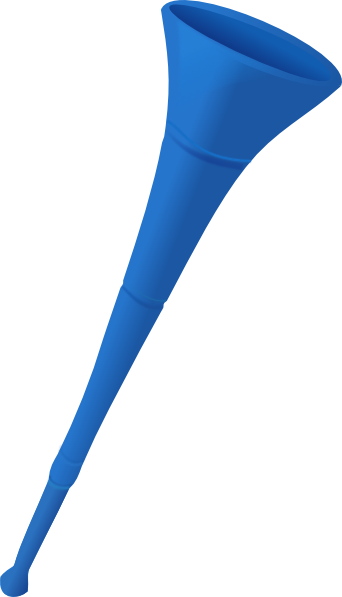 Party Horn Clip Art Blue horn