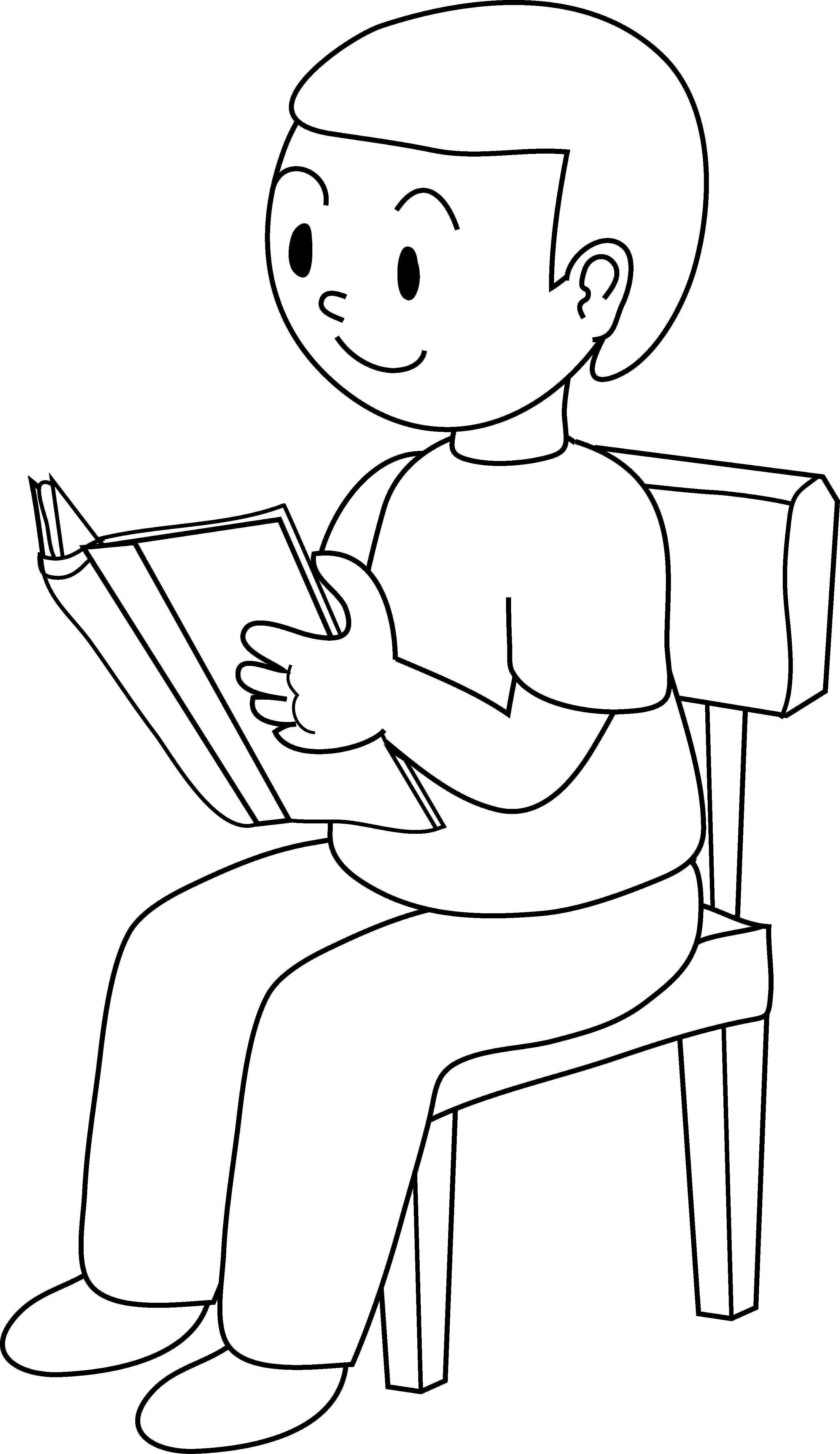 boy drawing clipart