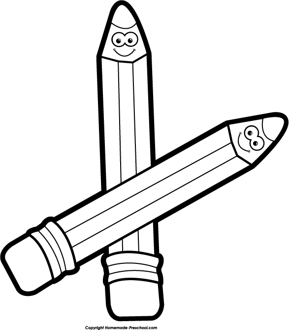 Free Pencil Clip Art Black And White, Download Free Pencil Clip Art