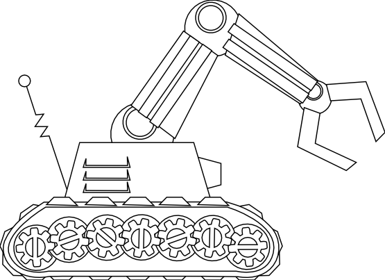 Robot claw clipart