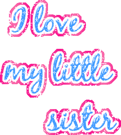 Love you sister clipart