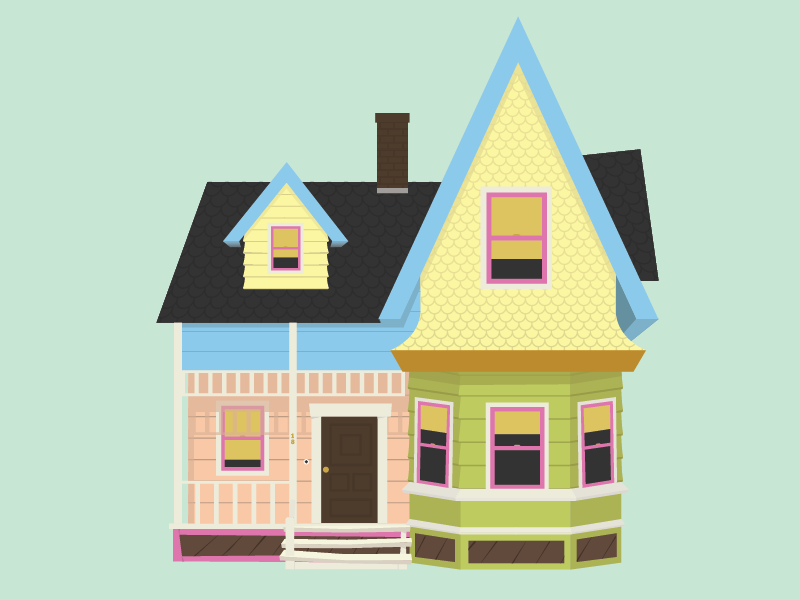Up Movie House Clipart