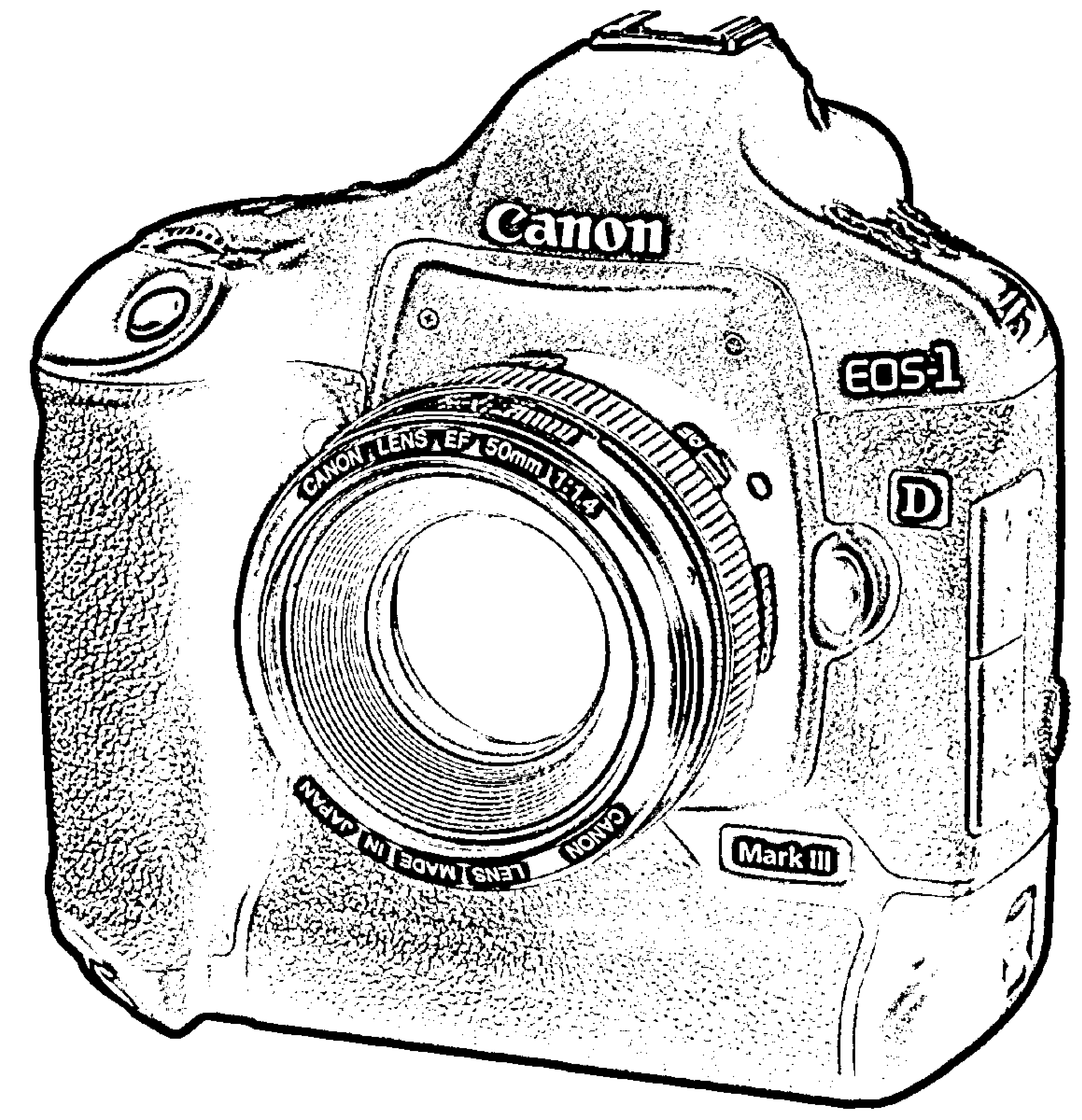 Полнокадровый фотоаппарат Canon вектор