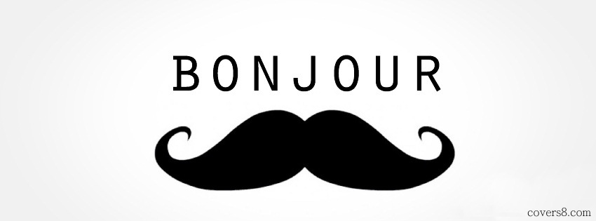 Bonjour with Big Mustache