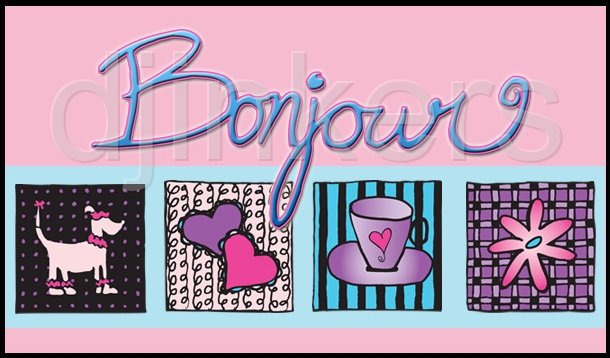 French Bonjour Clipart