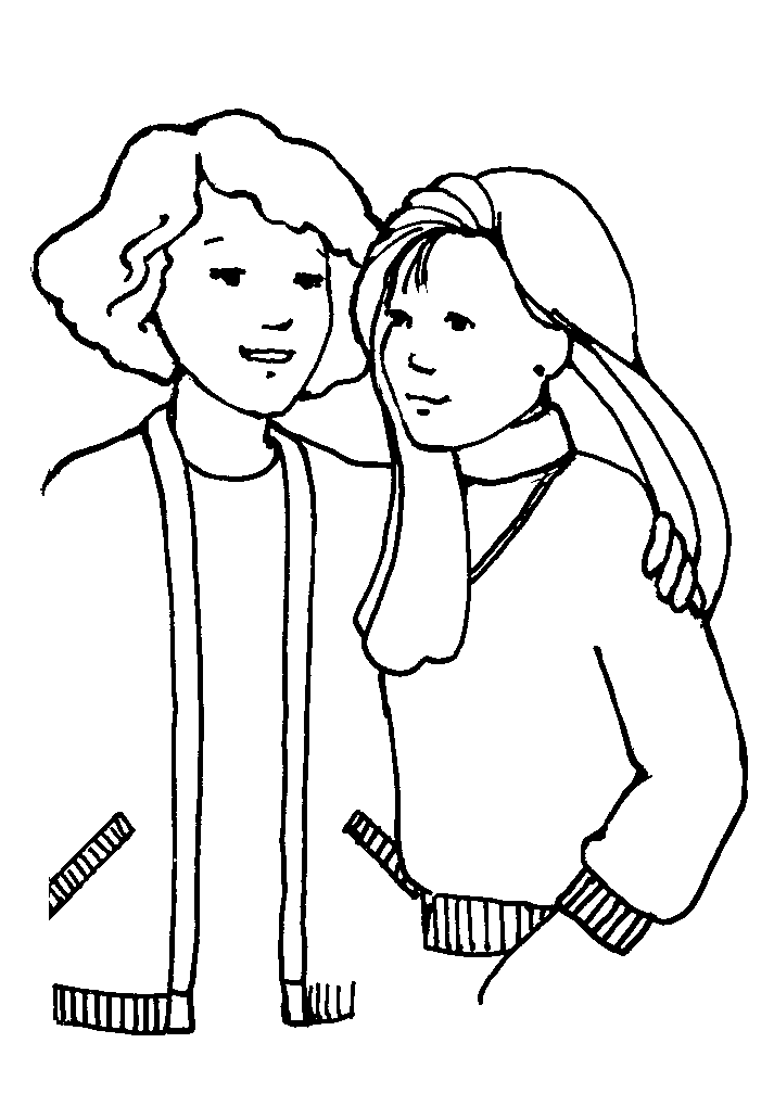 Mommy and daughter clipart