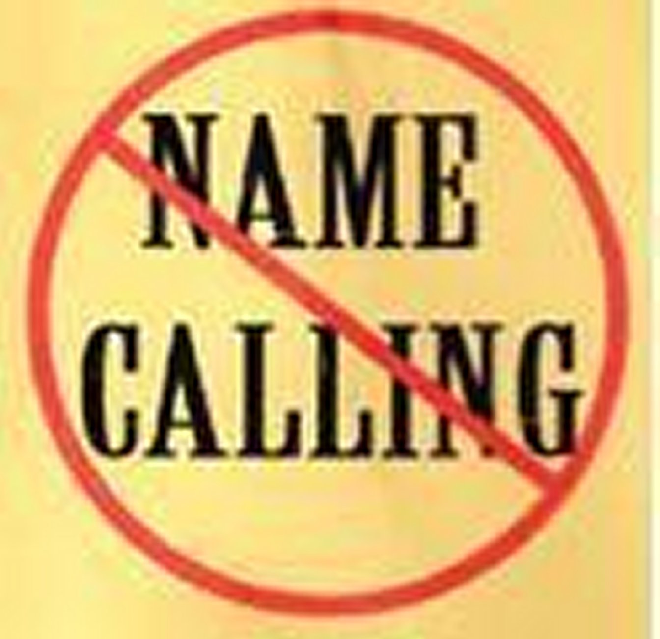 no name calling week clipart