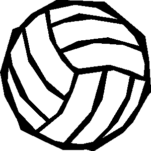 Volley ball clip art volleyball clip art black and white