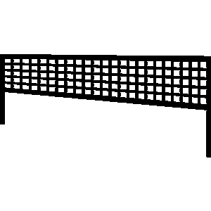 Volleyball net clipart black and white