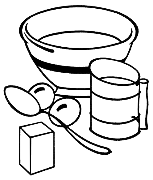 Cooking clip art black and white