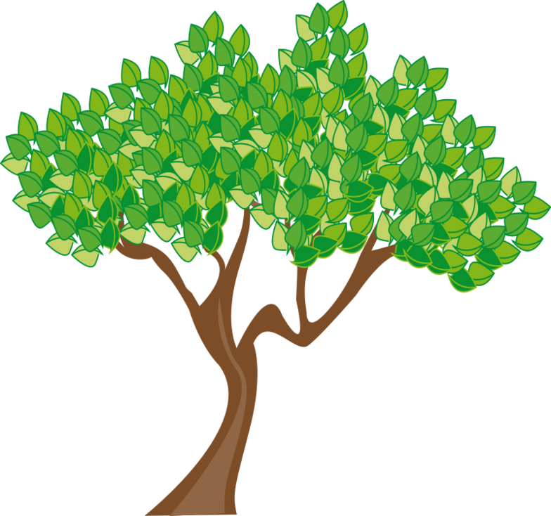 Spring tree trimming clipart