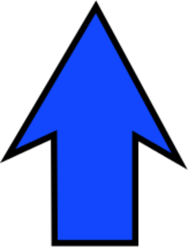 Free clipart arrow pointing up