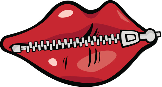 Zip mouth clipart