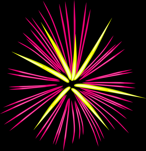 Pink Fireworks Clip Art at Clker