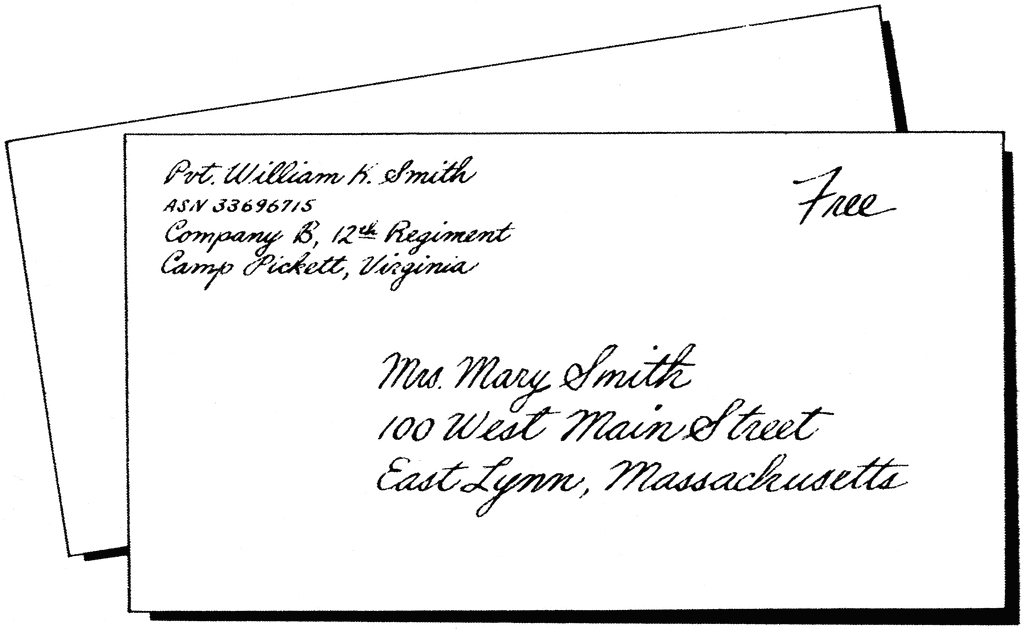 Letter Envelope Format Clip Art Library
