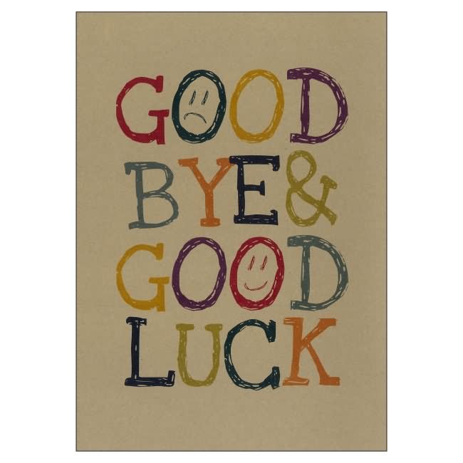 Goodbye And Good Luck Clipart