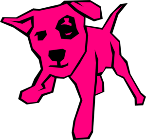 Pink Dog Clip Art at Clker
