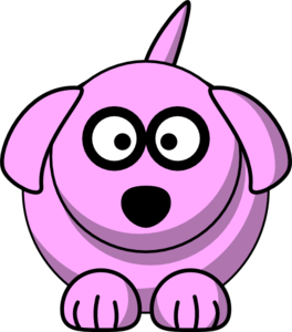 Pink Dog Clipart