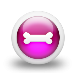 Pink Dog Bone Clipart HVGJ Icon