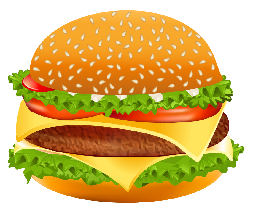 Hamburger PNG Vector Clipart Image