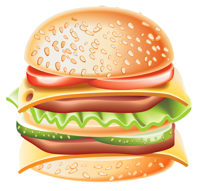 Big Hamburger PNG Clipart