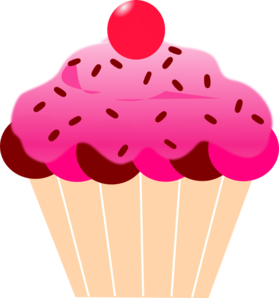Cartoon cupcake clipart