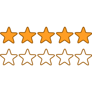 5 star rating clipart