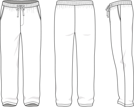 Blank Tracksuit Pants Template