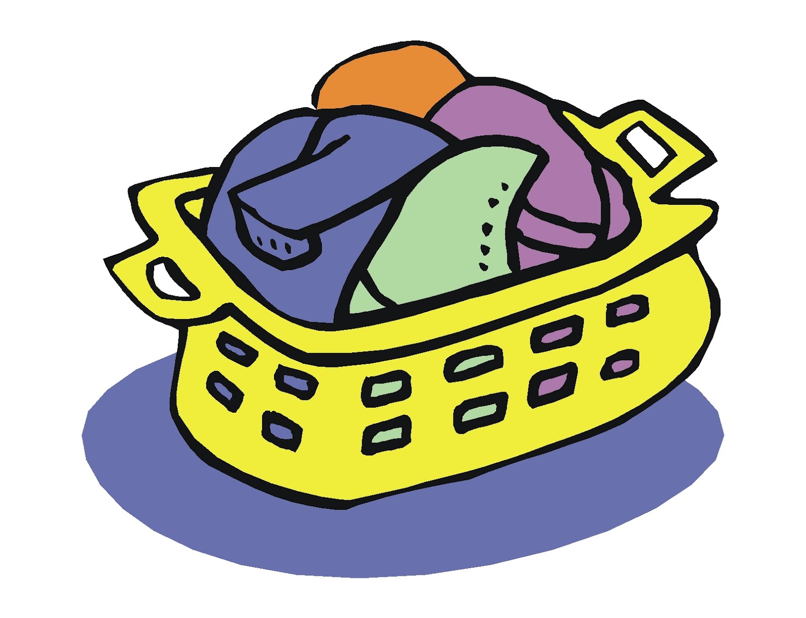 laundry basket cartoon - Clip Art Library.