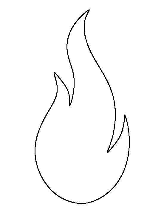 Flame outline clipart