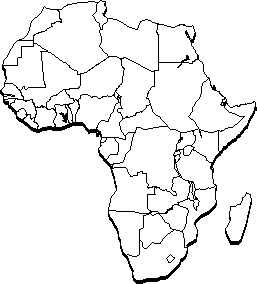 Free Africa Political Map Black And White Download Free Clip Art