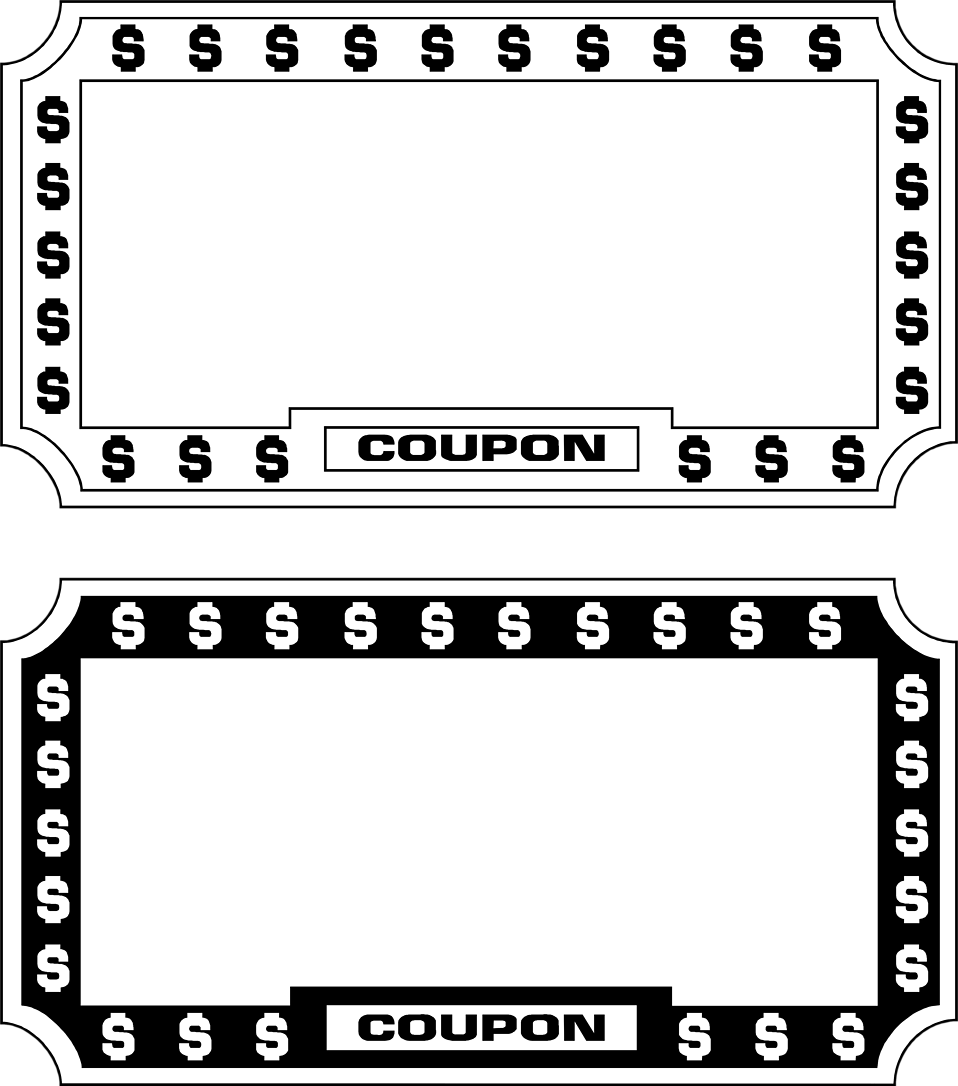 Free Blank Coupon Cliparts, Download Free Blank Coupon Cliparts For Blank Coupon Template Printable