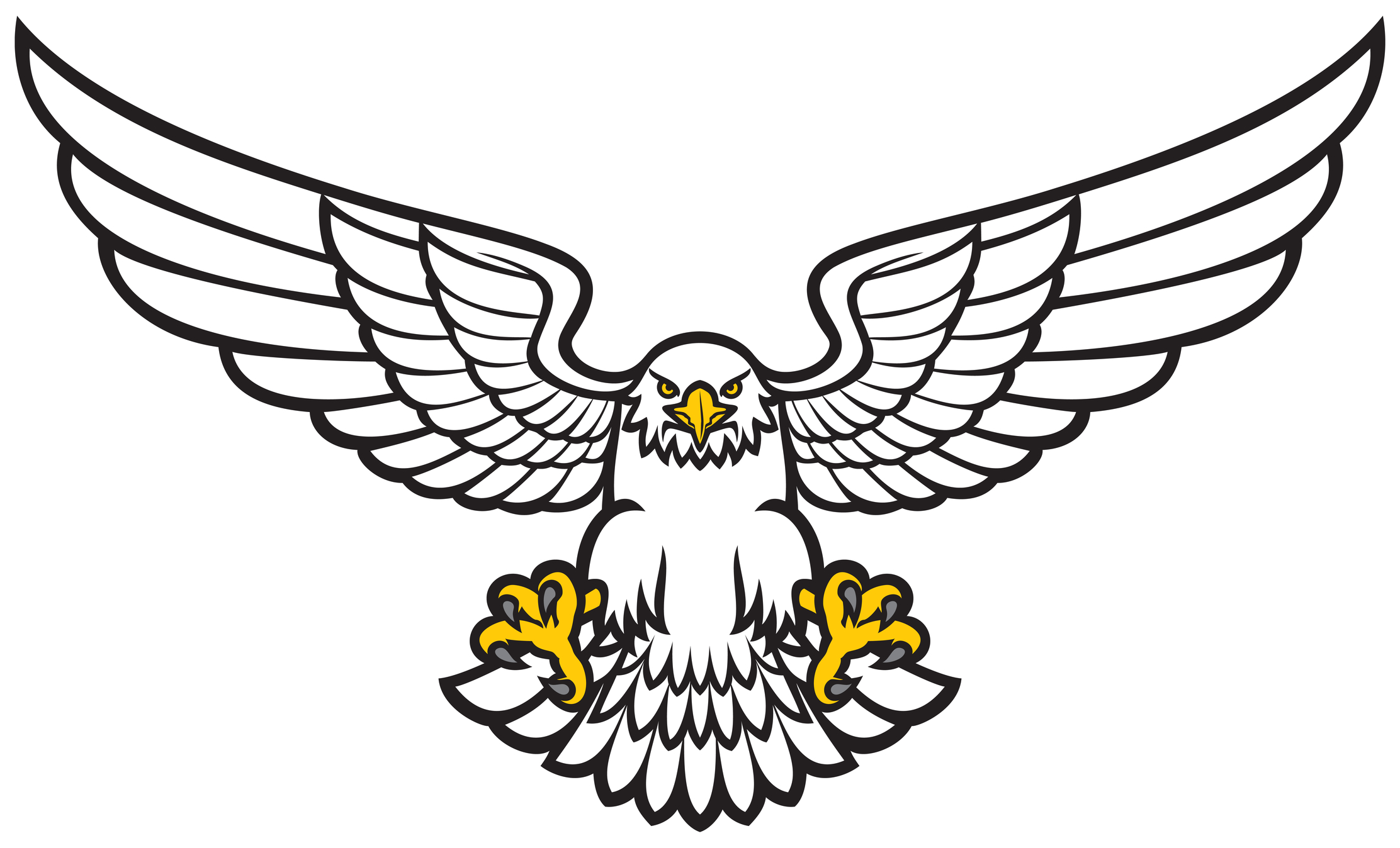 traditional eagle outline