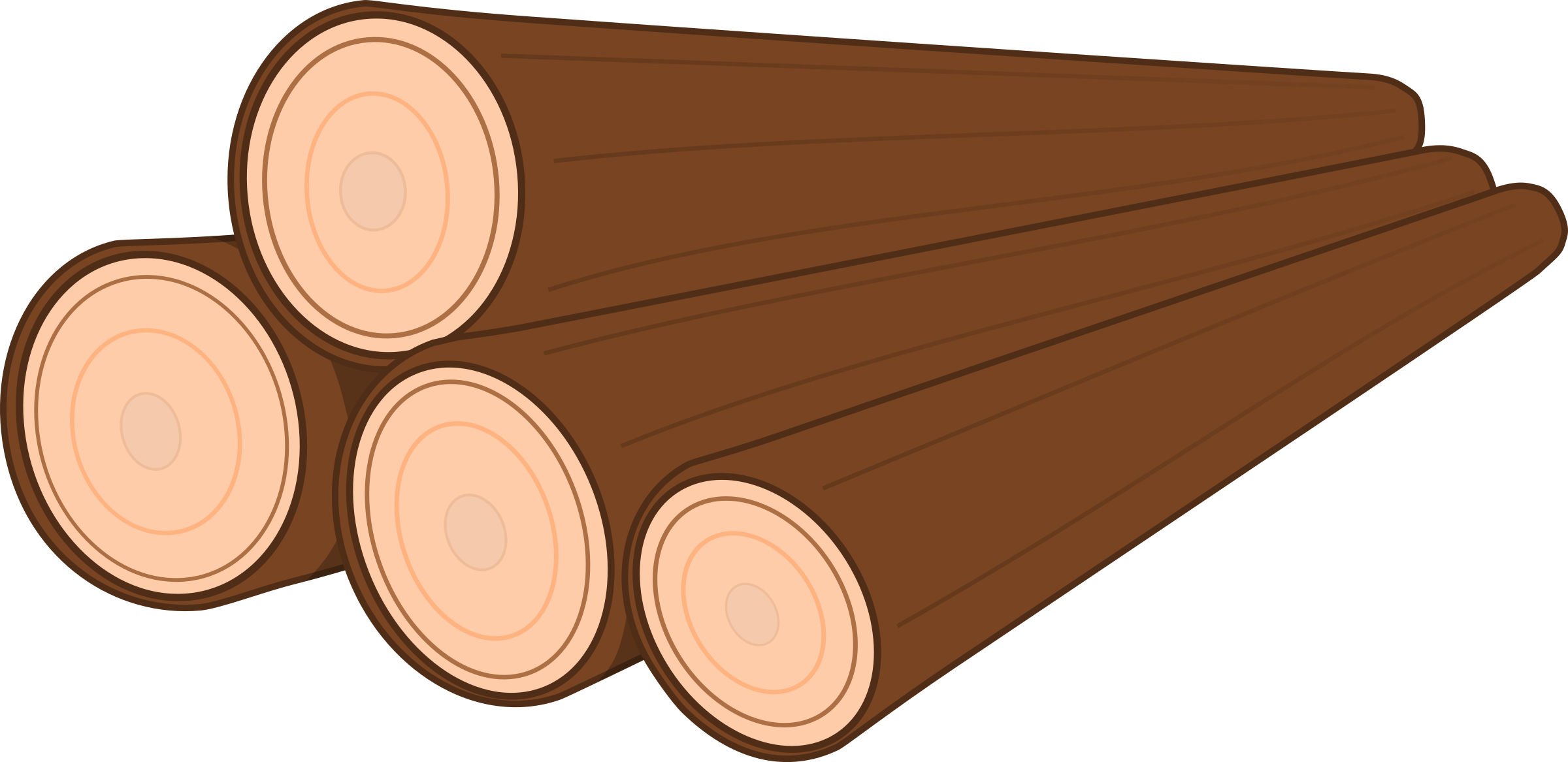 Pile of logs clipart