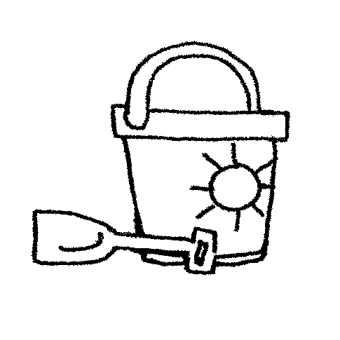 Sand Bucket Clipart Black And White