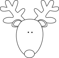 Reindeer Clipart Black And White