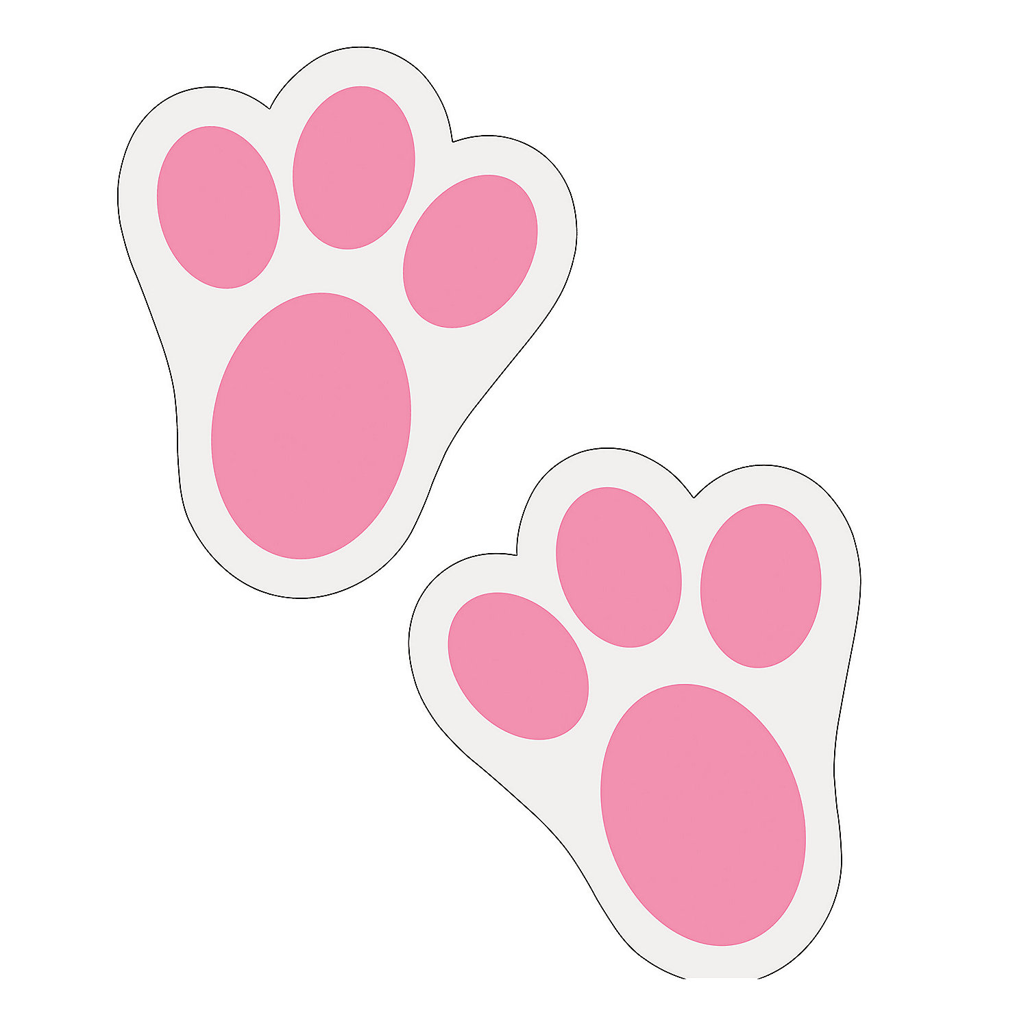 Easter Bunny Footprints Printable Clip Art Library