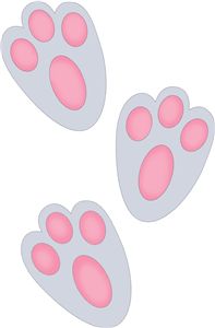 easter bunny feet template