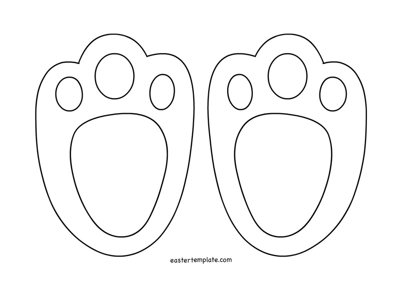 Bunny Footprints Clipart