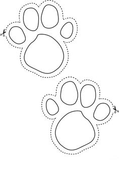 easter bunny feet template