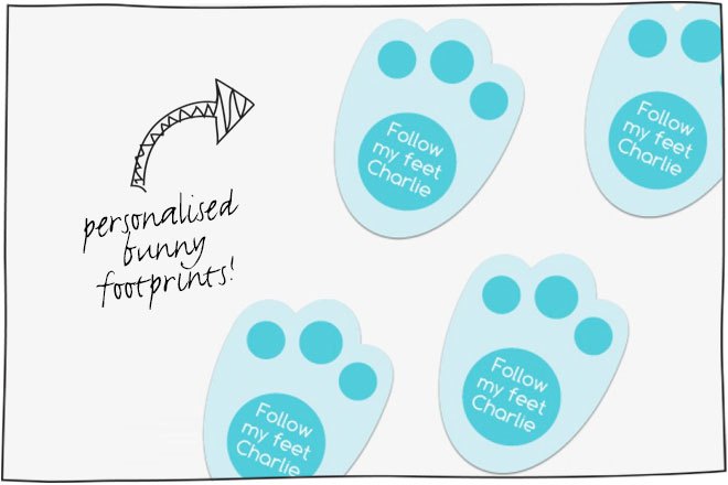 easter bunny footprints activity sheet cleverpatch. easter bunny