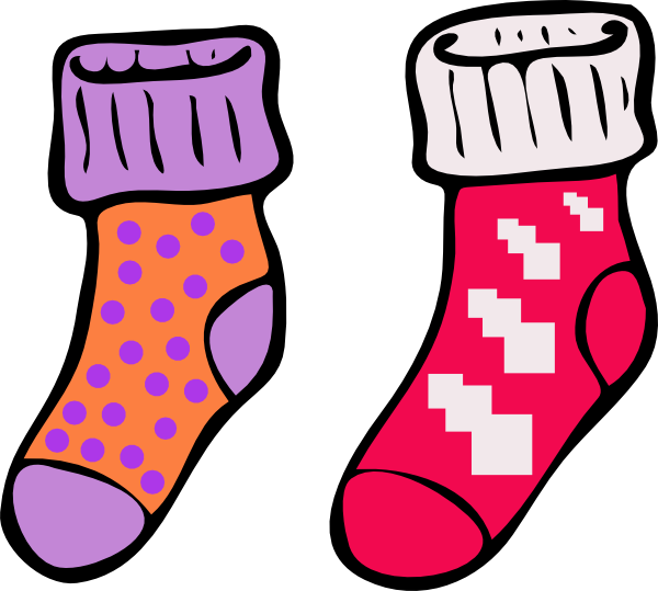 crazy socks clip art - Clip Art Library